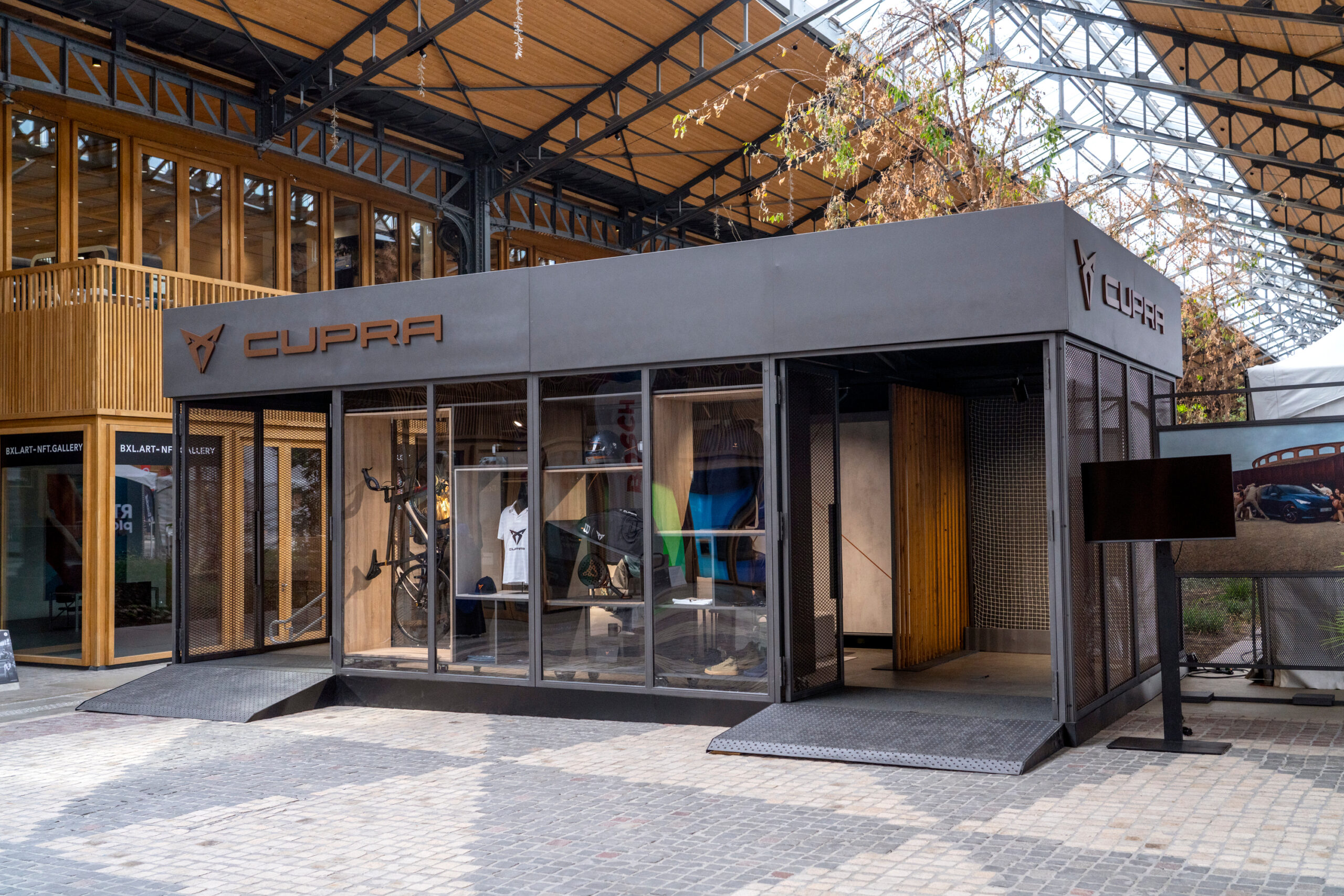 Cupra shop at Tour et Taxi